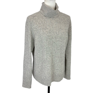 Pure Cashmere grey cashmere turtleneck